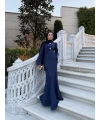 Sue Tasarım Elbise - Lacivert