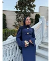 Sue Tasarım Elbise - Lacivert