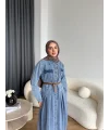 Tb - Lilas Kot Elbise - Açık Mavi