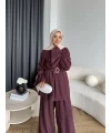 Tb - Lonby Kol Detay Takım - Bordo