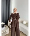 Tb - Lonby Kol Detay Takım - Kahve