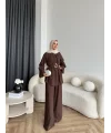 Tb - Lonby Kol Detay Takım - Kahve