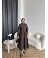 Tb - Nebal Gold Düğmeli Cupra Takım - Acı Kahve