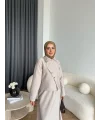 Tb - Nebal Gold Düğmeli Cupra Takım - Bej
