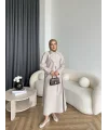 Tb - Nebal Gold Düğmeli Cupra Takım - Bej