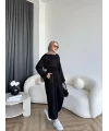 Tb - Nisal Paça Lastikli Takım - Siyah