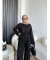 Tb - Nisal Paça Lastikli Takım - Siyah