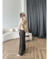 Tb - Oversize Büzgülü Gömlek - Bej
