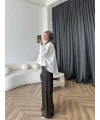 Tb - Oversize Büzgülü Gömlek - Ekru