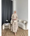 Tb - Ponpon Kat Kat Elbise - Bej