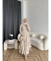 Tb - Ponpon Kat Kat Elbise - Bej