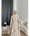 Tb - Ponpon Kat Kat Elbise - Bej