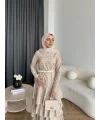 Tb - Ponpon Kat Kat Elbise - Bej