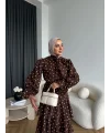 Tb - Ponpon Kat Kat Etekli Takım - Kahve