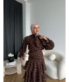Tb - Ponpon Kat Kat Etekli Takım - Kahve