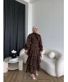 Tb - Ponpon Kat Kat Etekli Takım - Kahve