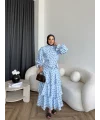 Tb - Ponpon Kat Kat Etekli Takım - Mavi