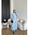 Tb - Ponpon Kat Kat Etekli Takım - Mavi