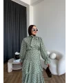 Tb - Ponpon Kat Kat Etekli Takım - Yeşil