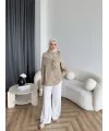 Tb - Velora Çizgili Gömlek - Yeşil