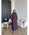 Tb - Wespa Kareli Elbise - Bordo