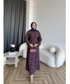 Tb - Wespa Kareli Elbise - Bordo