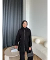 Yan Fermuarlı 3 İplik Takım - Siyah
