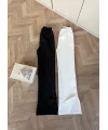 Yanı Kesik Paça Scuba Pantolon - Siyah