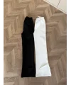 Yanı Kesik Paça Scuba Pantolon - Siyah