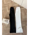 Yanı Kesik Paça Scuba Pantolon - Siyah