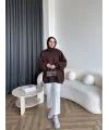Yds-Oversize 3 İplik Sweat - Acı Kahve