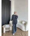 Yıkamalı Eşofman Takım - Antrasit