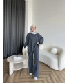 Yıkamalı Eşofman Takım - Antrasit