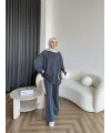 Yıkamalı Eşofman Takım - Antrasit