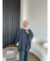 Yıkamalı Eşofman Takım - Antrasit