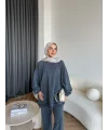 Yıkamalı Eşofman Takım - Antrasit