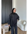 Yıkamalı Eşofman Takım - Siyah