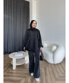 Yıkamalı Eşofman Takım - Siyah