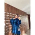 Fermuarlı Sweat Model Triko Kazak - Saks