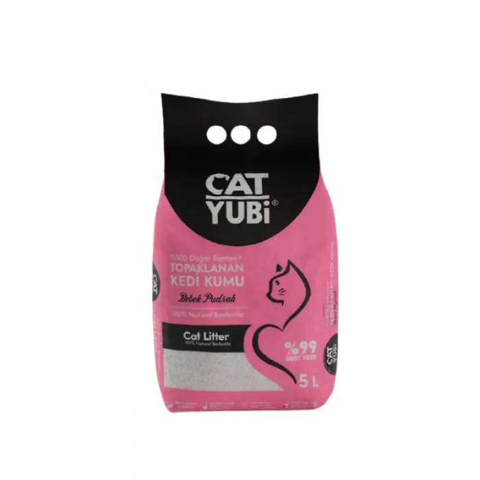 5 LİTRE BEBEK PUDRALI KOKULU KEDİ KUMU