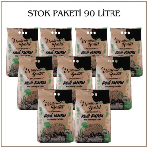 Natural Bastet Topaklanan Çam Pelet Kedi Kumu 90 Litre
