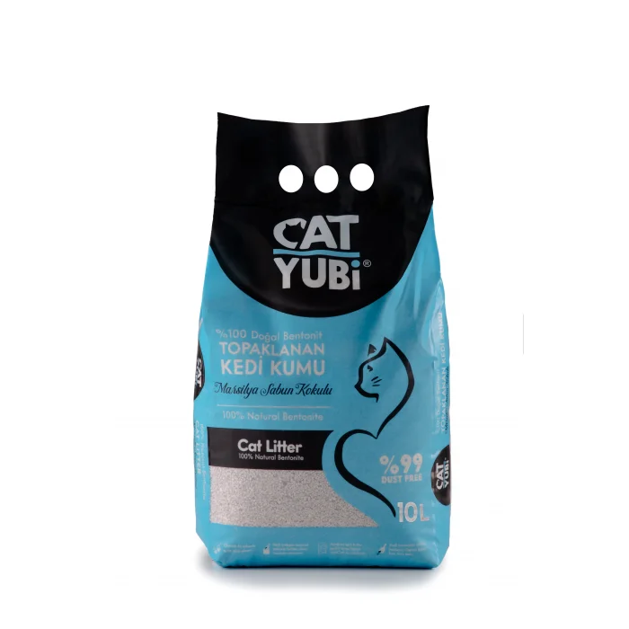 CAT YUBİ MARSİLYA SABUNLU PREMIUM BENTONİT KEDİ KUMU 10 LİTRE
