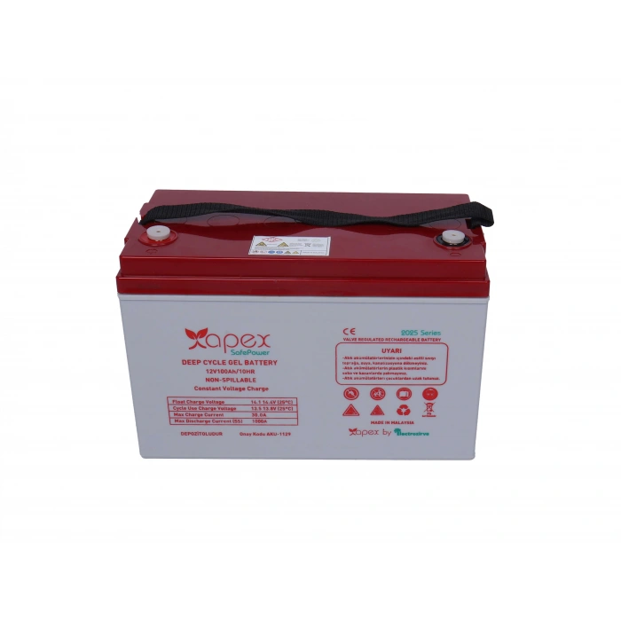 12V 100Ah Safepower Jel Akü Apex