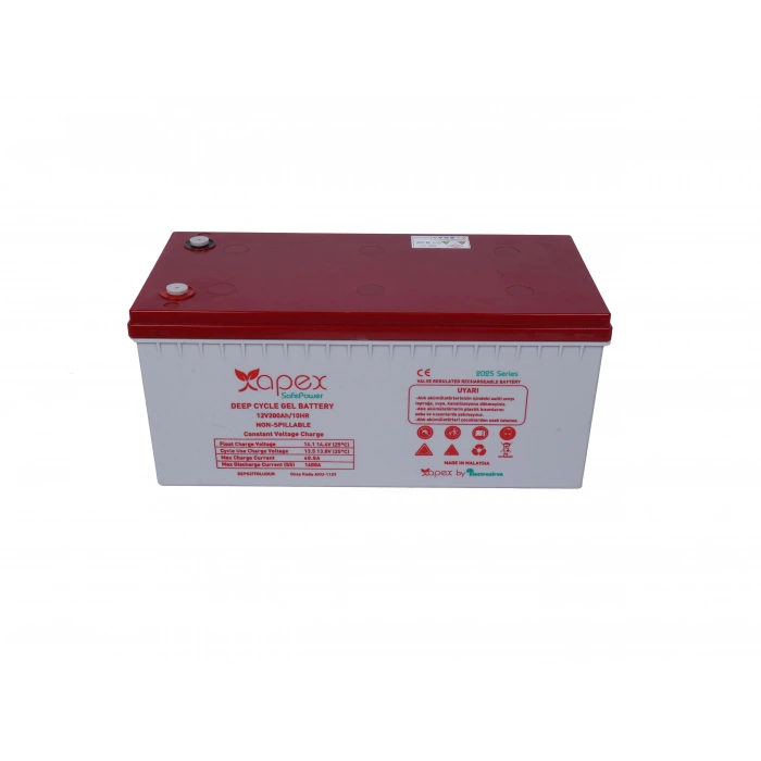 12V 200Ah Safepower Jel Akü Apex
