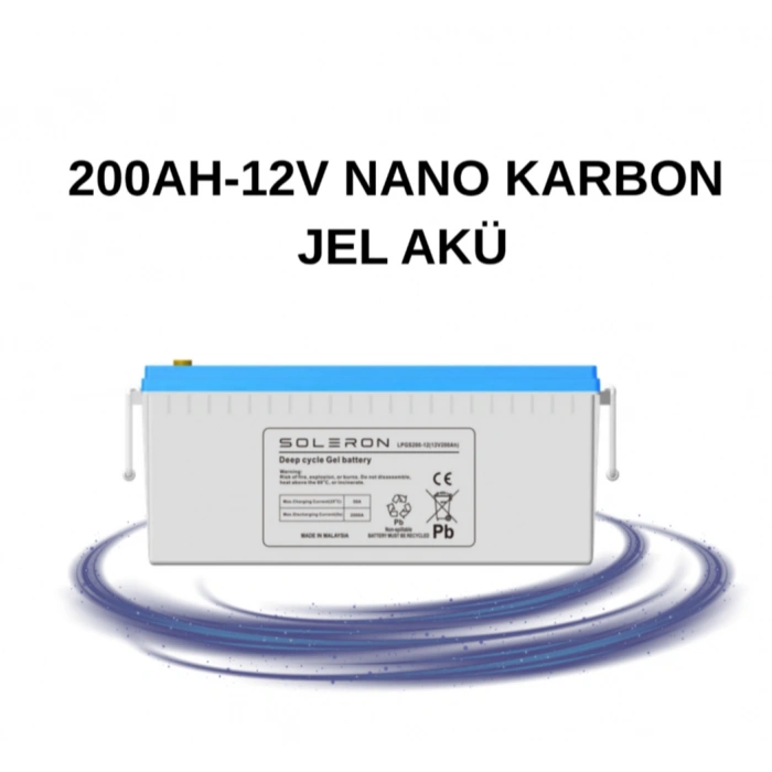 200AH-12V NANO KARBON JEL AKÜ