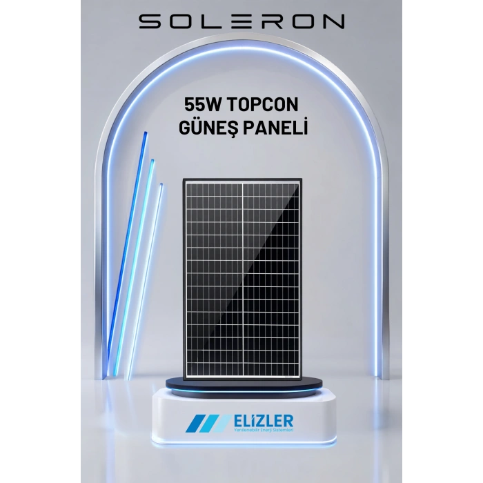 55W TOPCON GÜNEŞ PANELİ