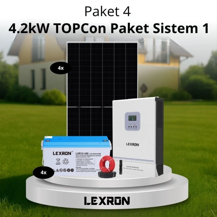 4.2kW JEL AKÜLÜ SOLAR PAKET SİSTEM 1 (PAKET 4)