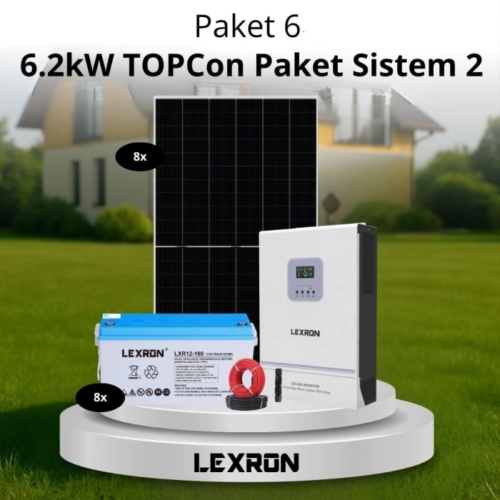 6.2kW JEL AKÜLÜ SOLAR PAKET SİSTEM 2 (PAKET 6)