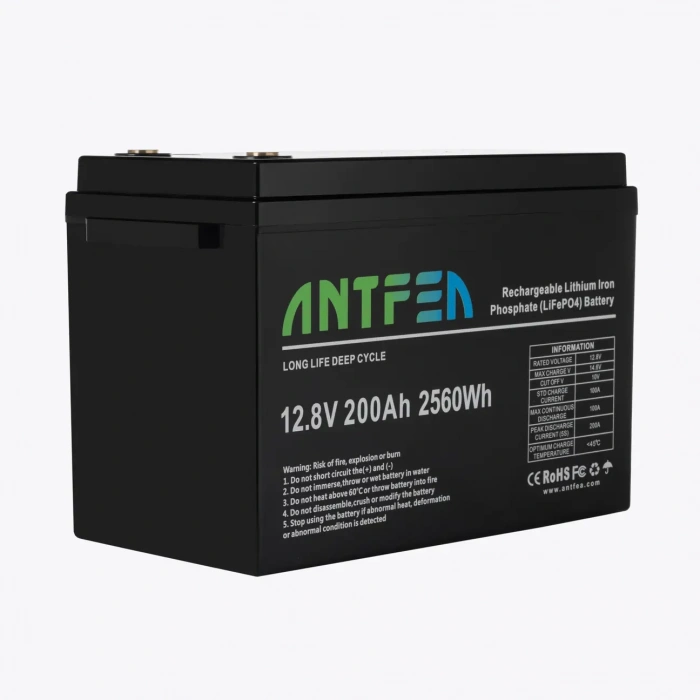 ANTFEA 12.8V 200Ah ABS Lityum Akü LiFePo4