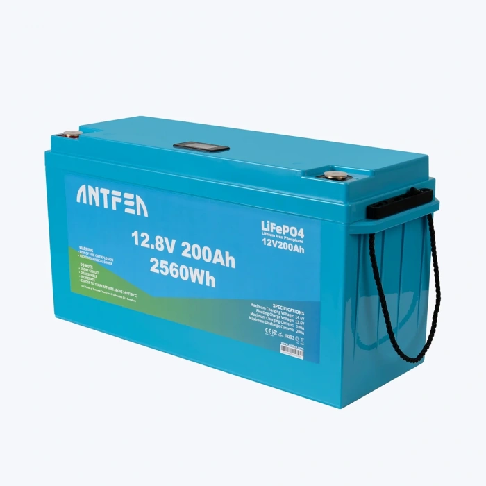 ANTFEA 12.8V 200Ah ABS Lityum Akü Akıllı Ekran Bluetooth LiFePo4